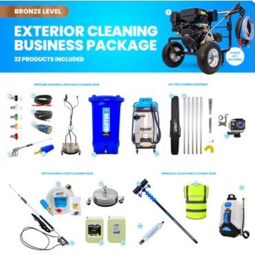 BRONZE Exterior Cleaning Business Start-Up Package - Pressure Washing, Gutter, Window, Roof Cleaning Equipment