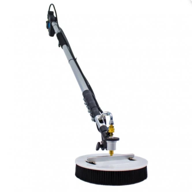 Cleantec Aquaspray® Rotary Solar Panel/Roof Cleaning Brush With 18ft Telescopic Lance