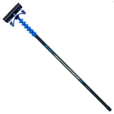 Aquaspray® Venom 30ft Hybrid 50% Carbon, 50% Fiberglass Waterfed Window Cleaning Pole – 6 Sections