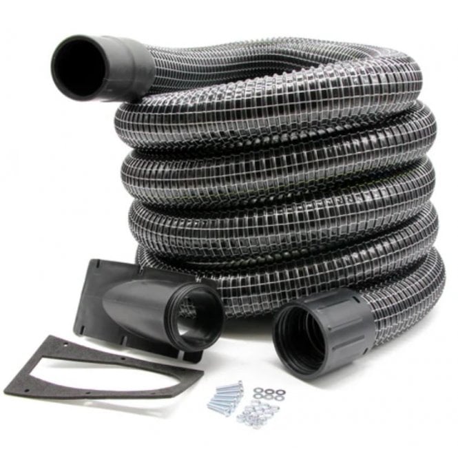 Cleantec Cyclonic Side Entry Inlet & 15m Wire Reinforced Gutter Vacuum Hose (51mm)