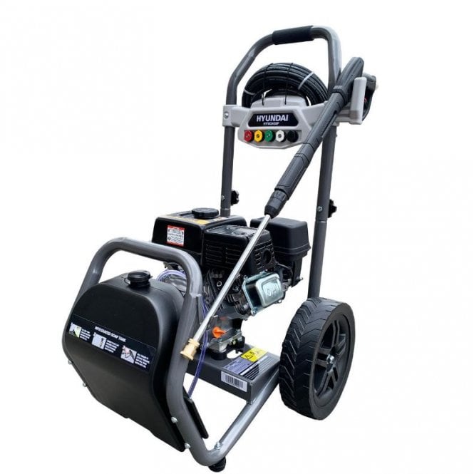 Hyundai  3400psi / 234 bar Petrol Pressure Washer, 9L/min, 7hp, 210cc with 10m Hose & Detergent Tank - HYW3400P