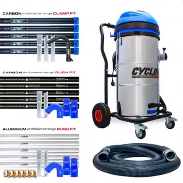 Cyclone® All Terrain Gutter Vacuum System 3600W 100L Stainless Steel
