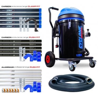 Cyclone® All Terrain Gutter Vacuum System 3600W 76L Polypropylene (Black)