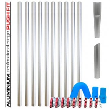 Gutter Vacuum Pole Kits Lightweight Aerospace Aluminium (51mm Diameter) 20-40ft