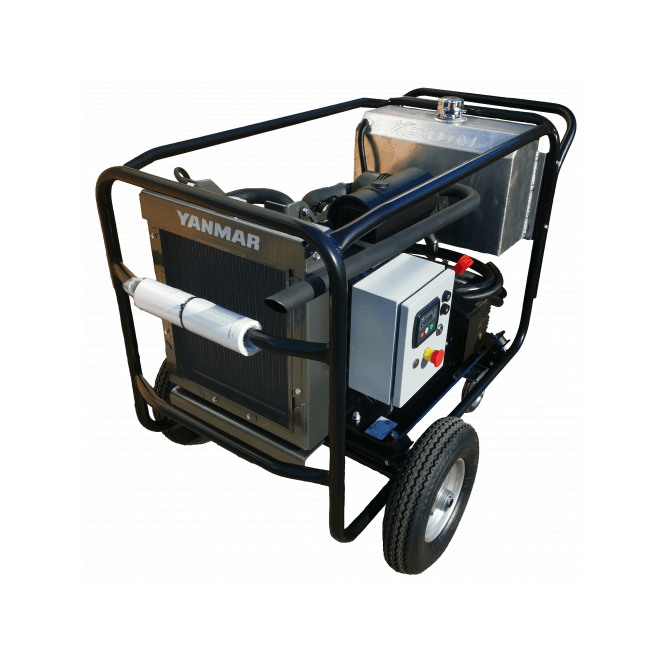 Maxflow High Pressure Yanmar 3 Cyl Diesel Unit Trolley Frame - 30M Hose + lance