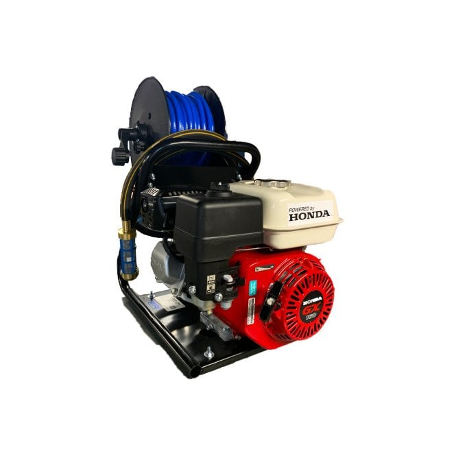 Maxflow Honda GX160 + MC18 Domestic Acid Pump Viton Seals Carry Frame + 30m Reel 