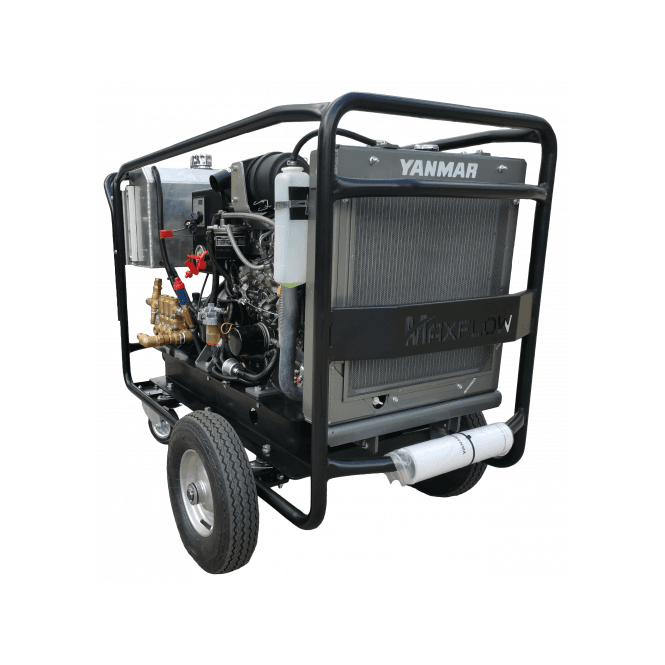 Maxflow  Industrial Diesel Pressure Washer – Yanmar 3TNV 33 LPM 300 BAR Trolley Frame (Electric Start)