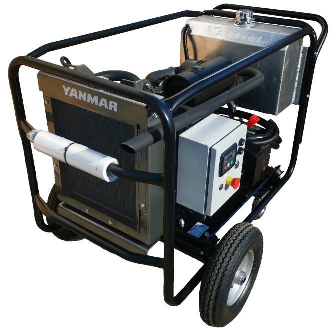 Maxflow  Industrial Diesel Pressure Washer – Yanmar 3TNV76 35 LPM Trolley Frame (Electric Start) 