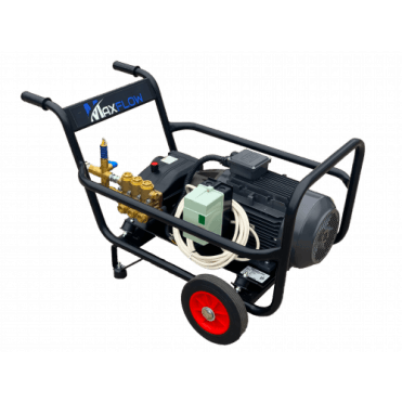 Maxflow Industrial Electric Pressure Washer – 400v 21 LPM Trolley Frame + Reel 