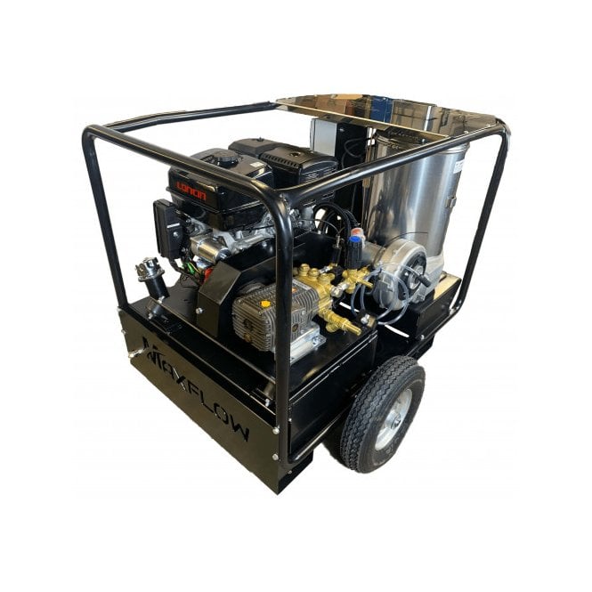 Maxflow  Industrial Petrol Hot Pressure Washer - Loncin G420 21 LPM Trolley Frame (Electric Start)