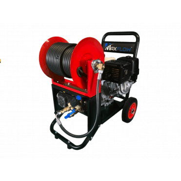 Maxflow Industrial Pressure Washer - Honda GX390 21 LPM Comet Pump Compact Frame & 30m Reel 
