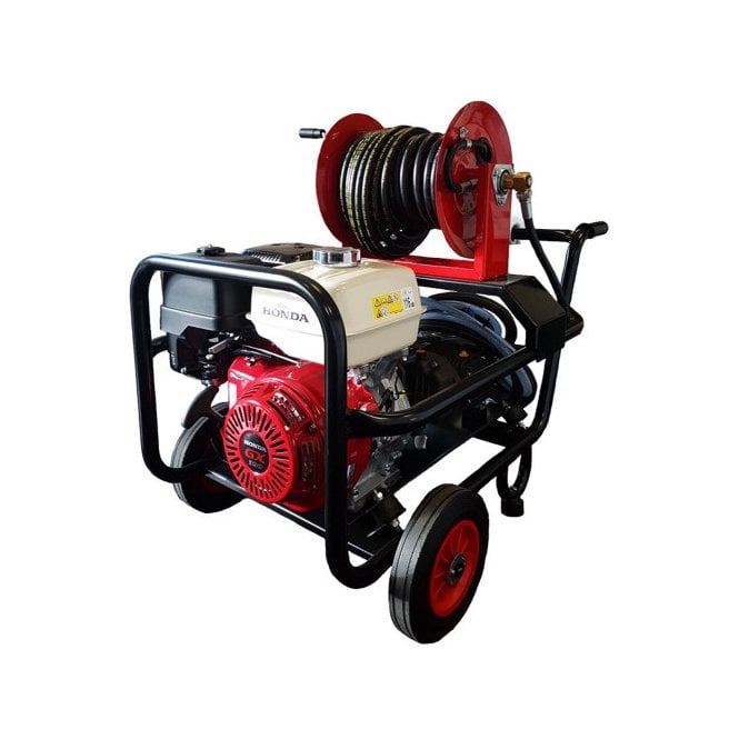 Maxflow  Industrial Pressure Washer - Honda GX390 21 LPM Comet Pump Trolley Frame + Reel (Electric Start)