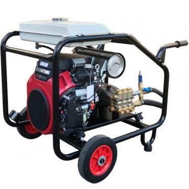 Maxflow Industrial Twin-Cylinder Pressure Washer - Honda GX630 33 LPM Trolley Frame (Electric Start) 