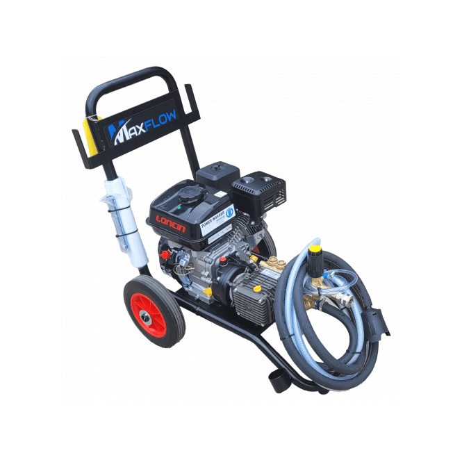 Maxflow Loncin G200 6.5 HP Gearbox Powerwasher Upright Frame 