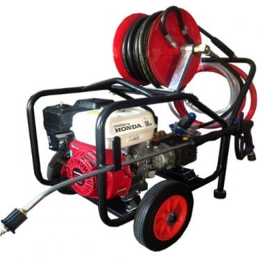 Maxflow Semi-Industrial Pressure Washer - Honda GX200 14 LPM Cage Frame + Reel (Electric Start) 