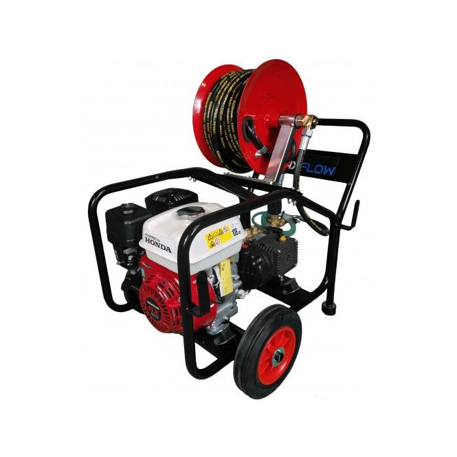 Maxflow  Semi-Industrial Pressure Washer - Honda GX200 14 LPM Cage Frame + Reel 