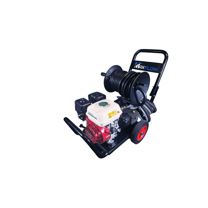Maxflow  Semi-Industrial Pressure Washer - Honda GX200 14 LPM Compact Frame with reel 