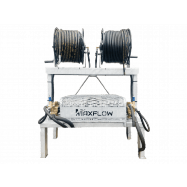 Maxflow Twin PTO Pressure Washer – Hawk Pump 2 x 30 LPM 200 BAR Galvanised Frame + Reel