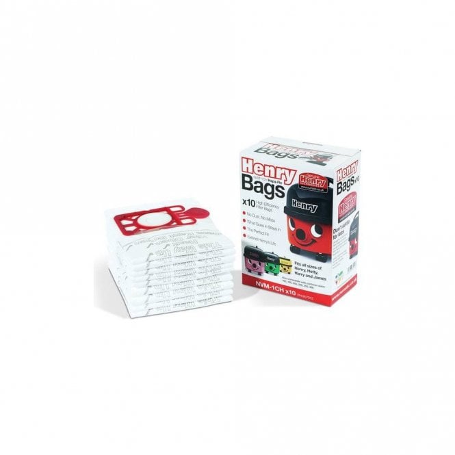 Numatic International 10 Pack Of Numatic Henry Hoover Vacuum Cleaner HepaFlo Bags