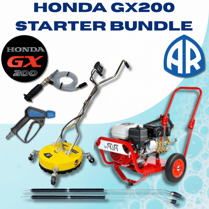 PdPro Honda GX200 2200 PSI 14L/min Professional Pressure Washer Bundle – Complete Power Washing Kit