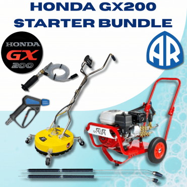 Honda GX200 2200 PSI 14L/min Professional Pressure Washer Bundle – Complete Power Washing Kit