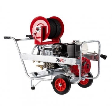 Honda GX390 3000 PSI 21L/min Petrol A&R PUMP Pressure Washer with 40m Hose Reel – Galvanised Frame (PW392-HTR-G)