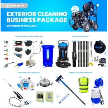 SILVER Exterior Cleaning Business Start-Up Package - Pressure washing, Gutter, Window, Roof cleaning equipment