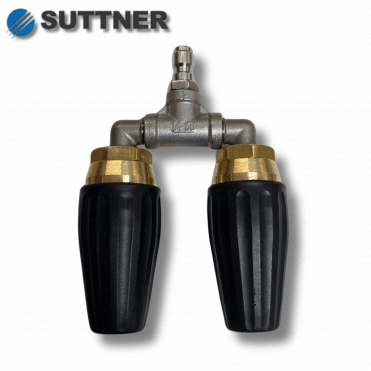 Twin Suttner Turbo Nozzle Quick Release Attachment – Dual Rotary High-Pressure Cleaning Nozzle for Pressure Washers